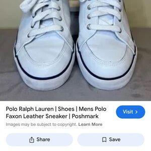 Polo by Ralph Lauren Kids White Sneakers 11/ 5
